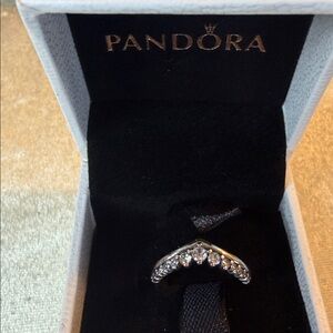 Pandora Timeless Floating Wish Ring in Sterling Silver size 7 NIB